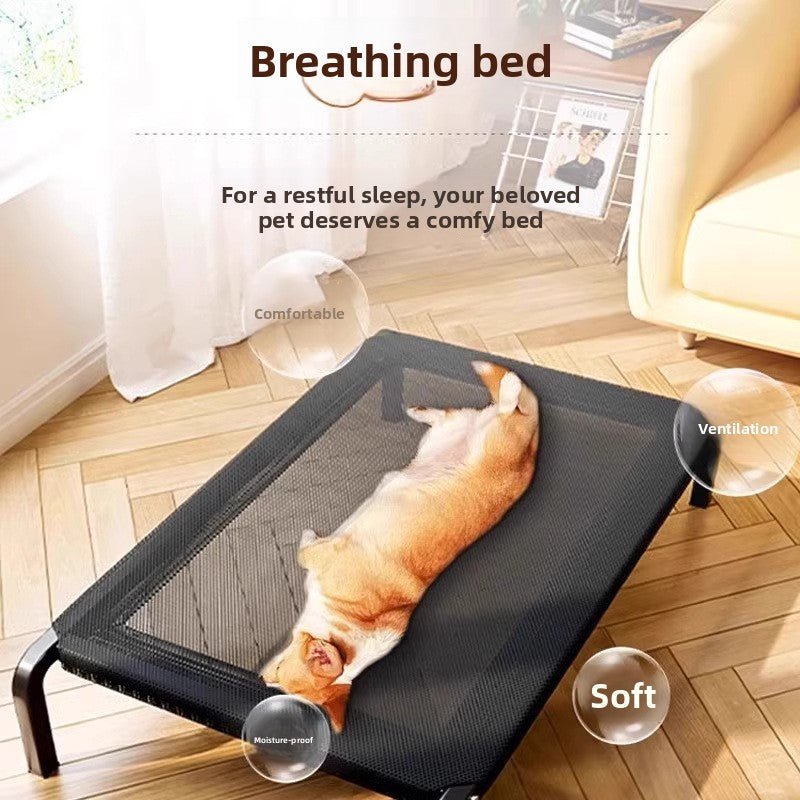 Portable Dog Bed with Mesh Design