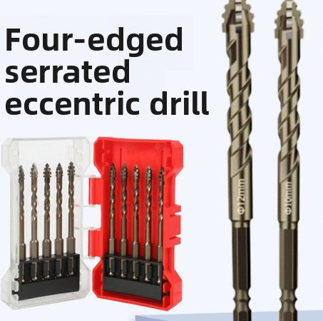 High Hardness Four-edge Serrated Drill Bits
