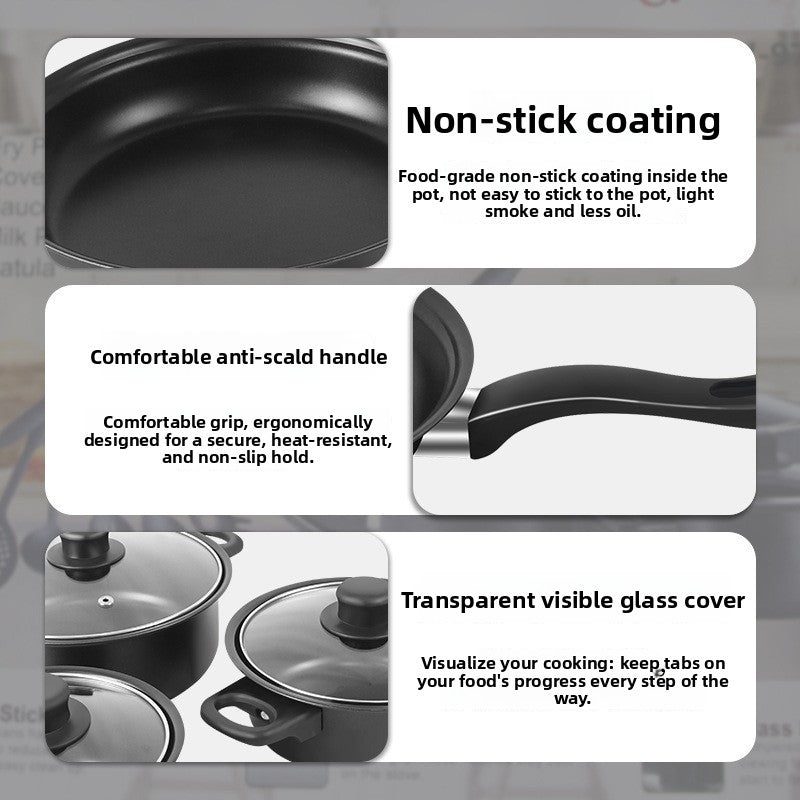 13-Piece Nonstick Kitchen Pot Set