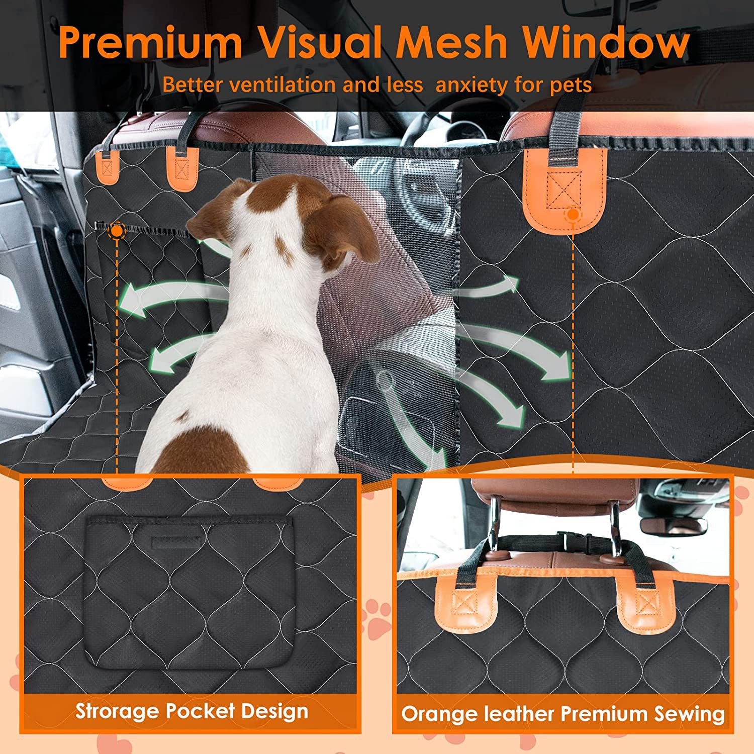Waterproof Car Pet Seat Cushion with Oxford Cloth
