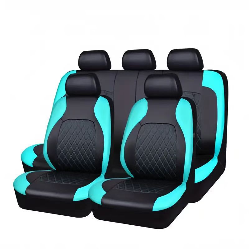 Universal Quilted Leather Car Seat Cover Set