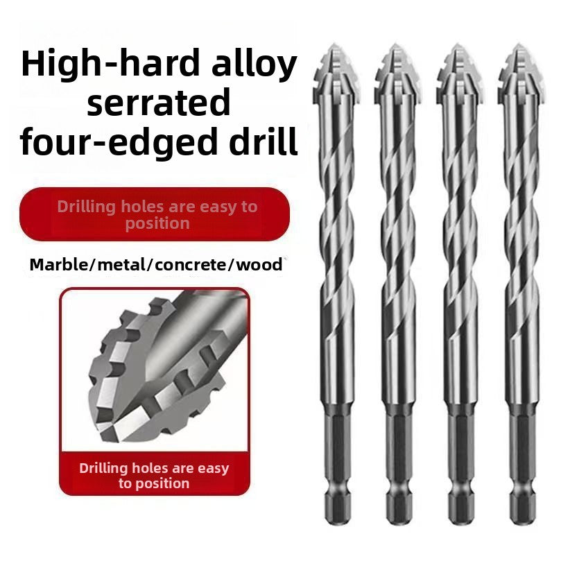 High Hardness Four-edge Serrated Drill Bits