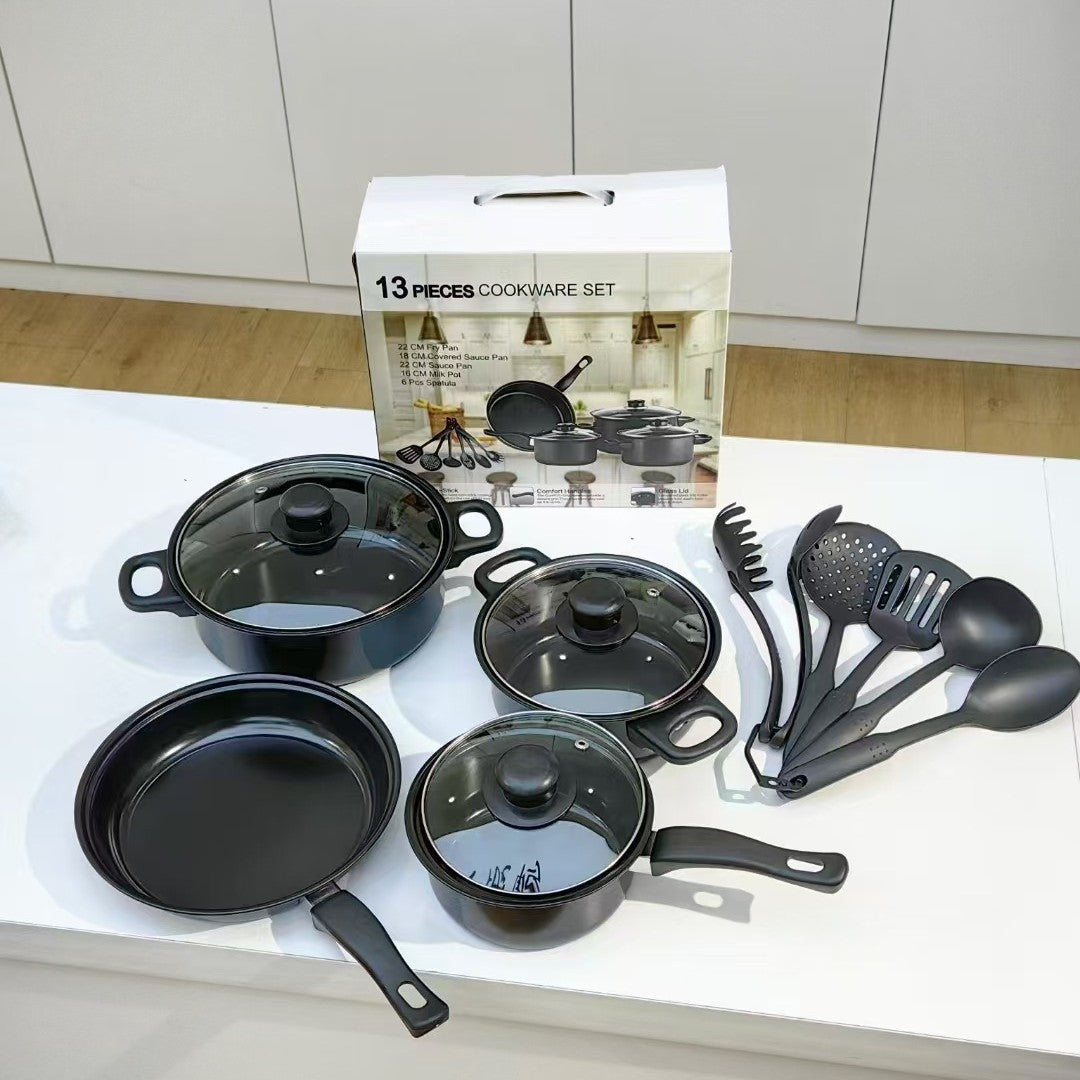13-Piece Nonstick Kitchen Pot Set